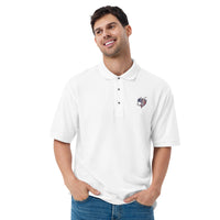 'Conservative Fisherman' Signature Striper Logo Men's Premium Polo