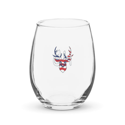'American Buck' Graphic Stemless Glass