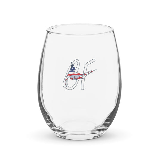 'American Marlin' Graphic Stemless Glass