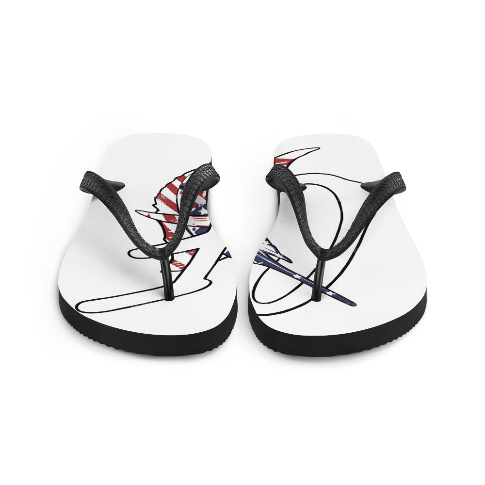 "The Conservative Fisherman" Signature Graphic Flip-Flops