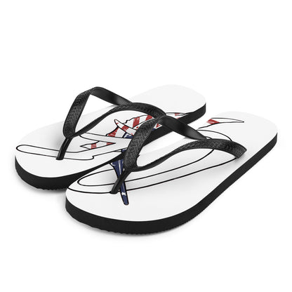 "The Conservative Fisherman" Signature Graphic Flip-Flops