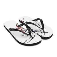 "The Conservative Fisherman" Signature Graphic Flip-Flops