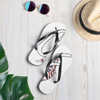 "The Conservative Fisherman" Signature Graphic Flip-Flops