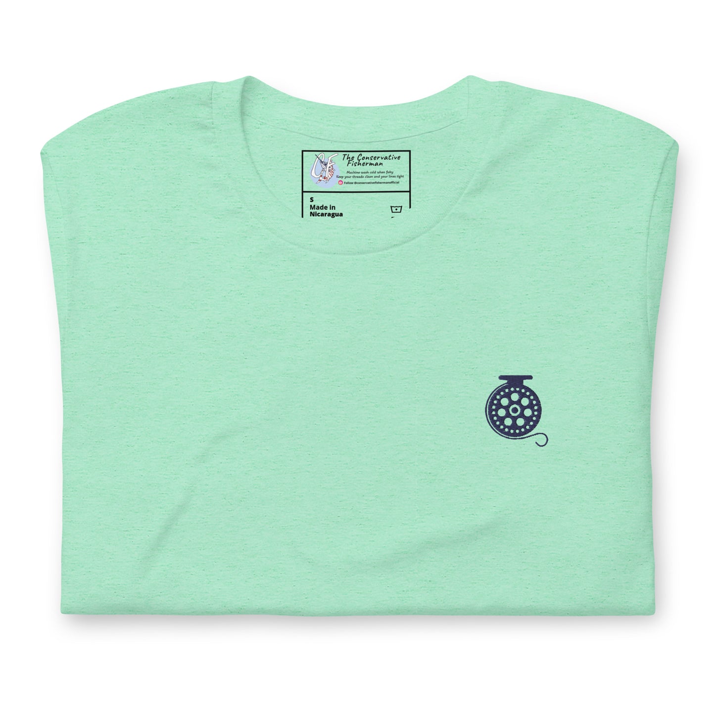 'Fly Fishing Reel' Premium Embroidered Shirt