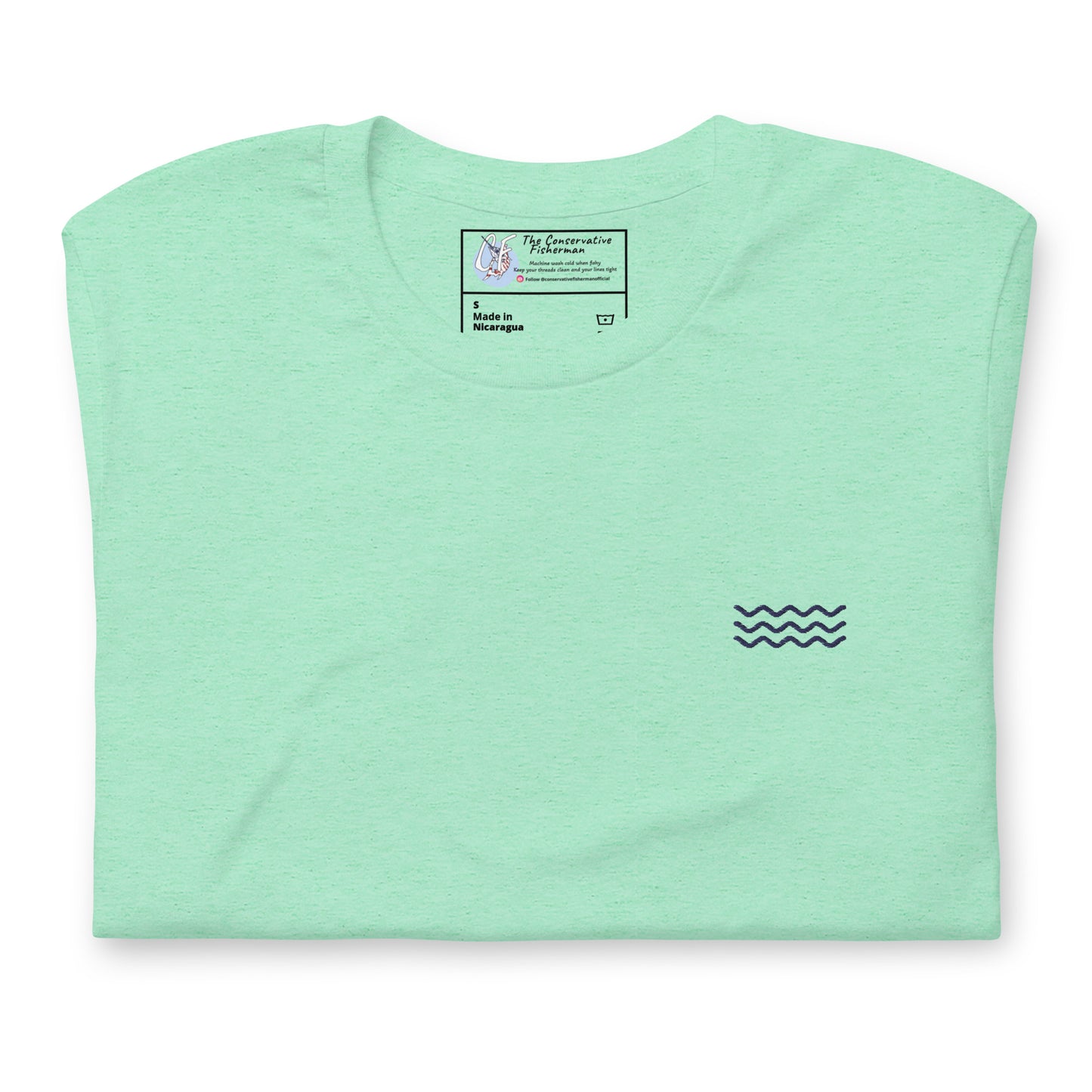 'Ocean Waves' Premium Embroidered Shirt