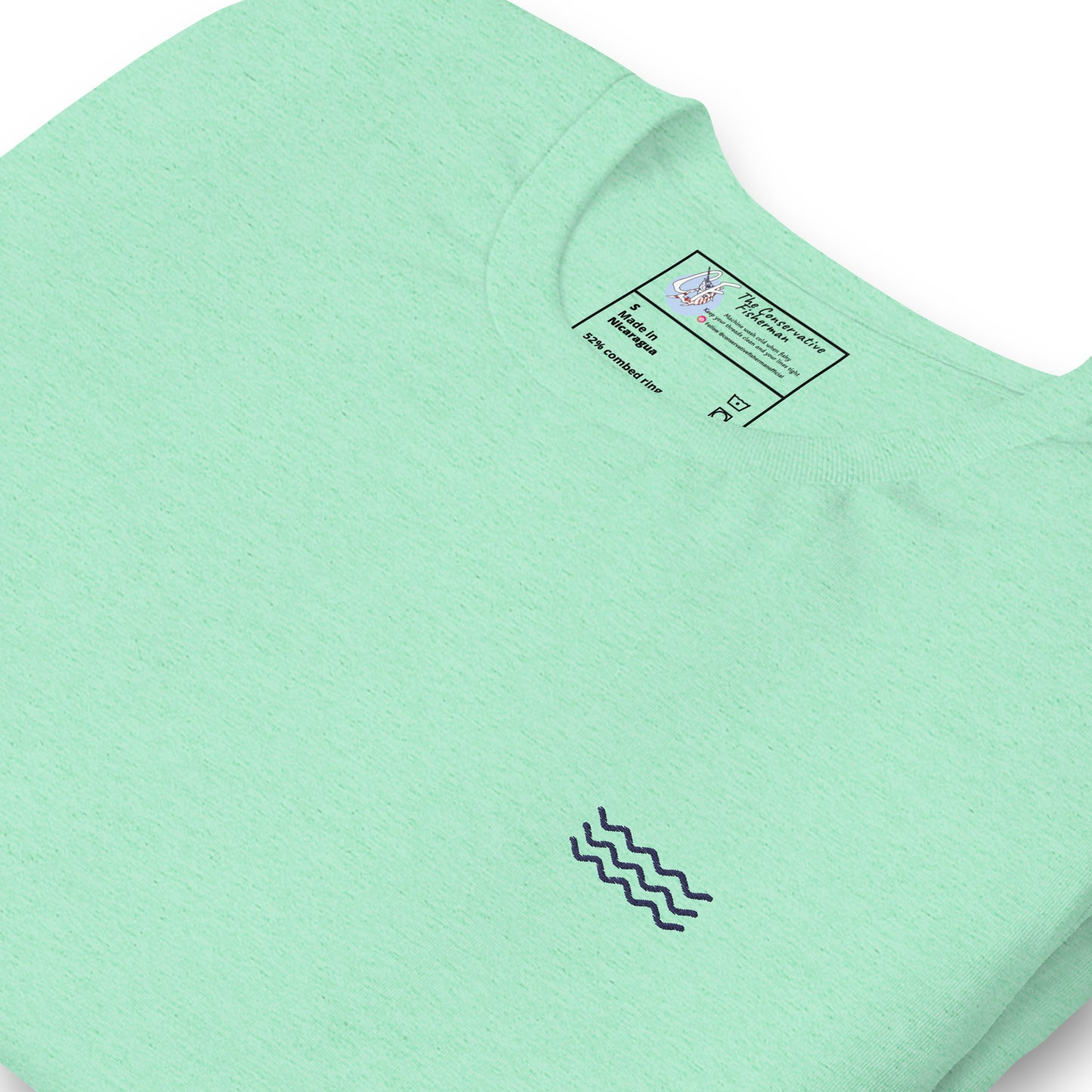 'Ocean Waves' Premium Embroidered Shirt