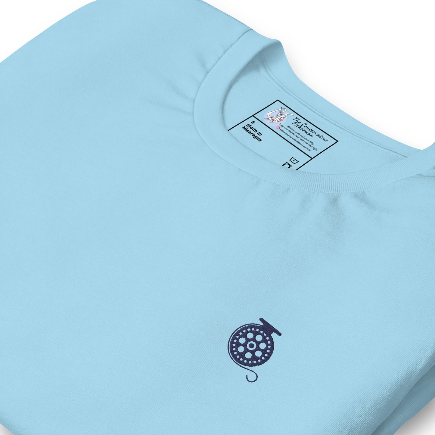 'Fly Fishing Reel' Premium Embroidered Shirt
