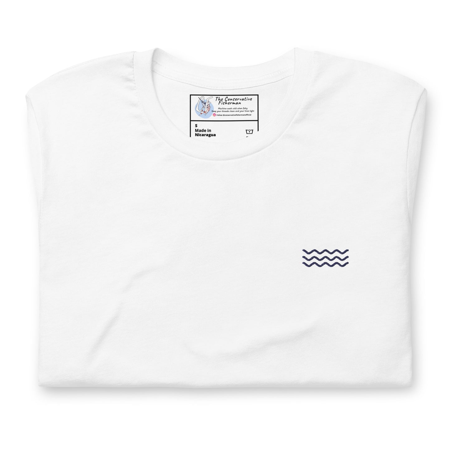 'Ocean Waves' Premium Embroidered Shirt