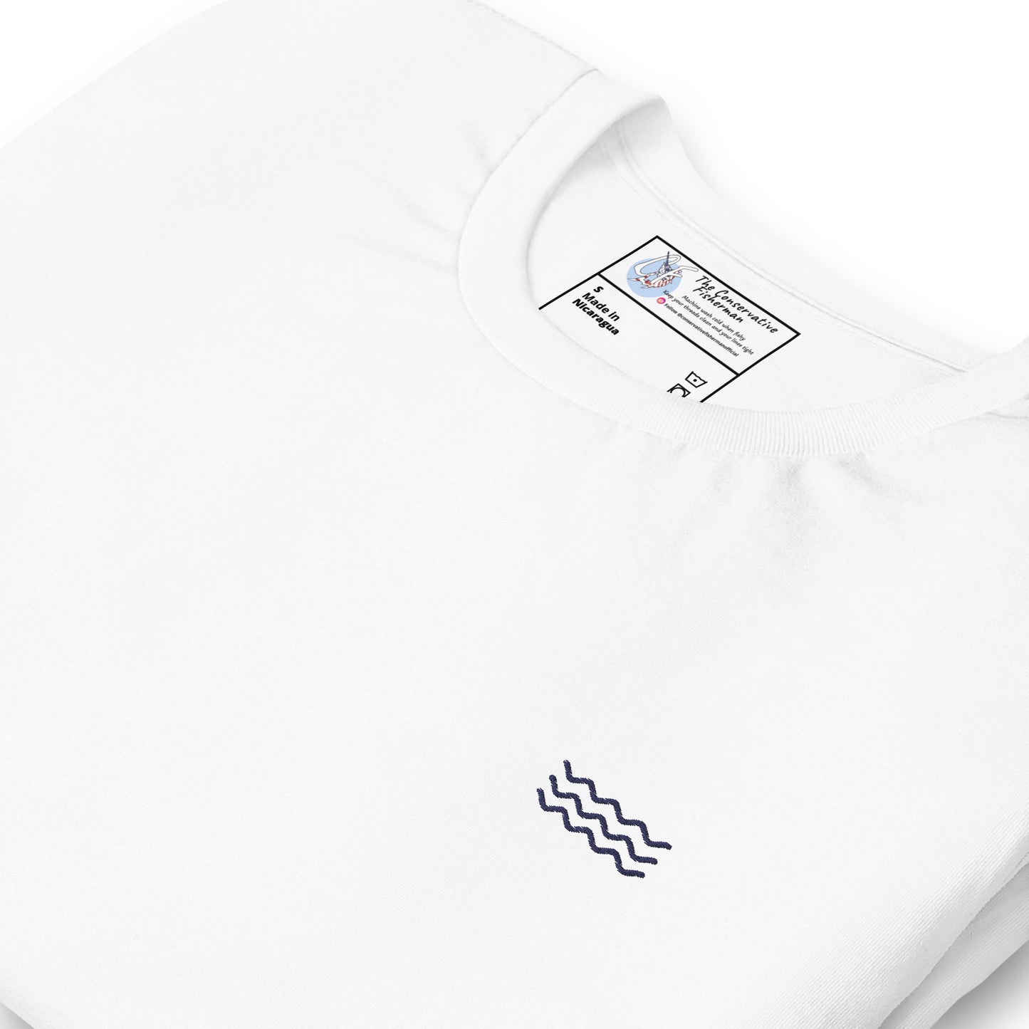 'Ocean Waves' Premium Embroidered Shirt