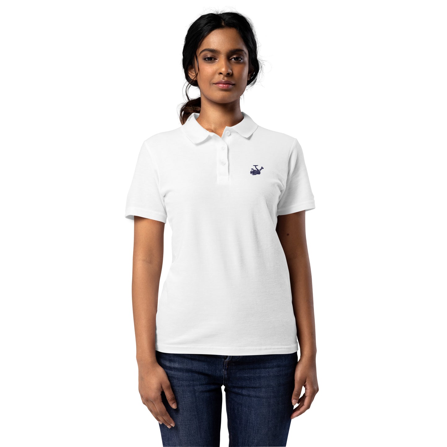 'Spinning Reel' Women’s Polo Shirt