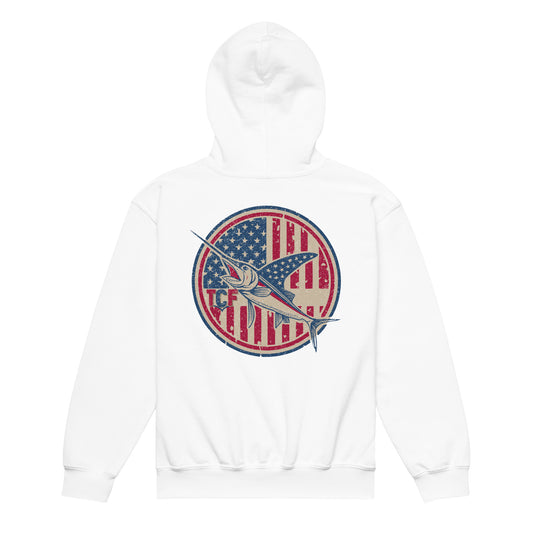 'American Swordfish' Youth Hooded Sweatshirt